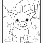 8 Farm Animal Coloring Pages Tree Valley Academy