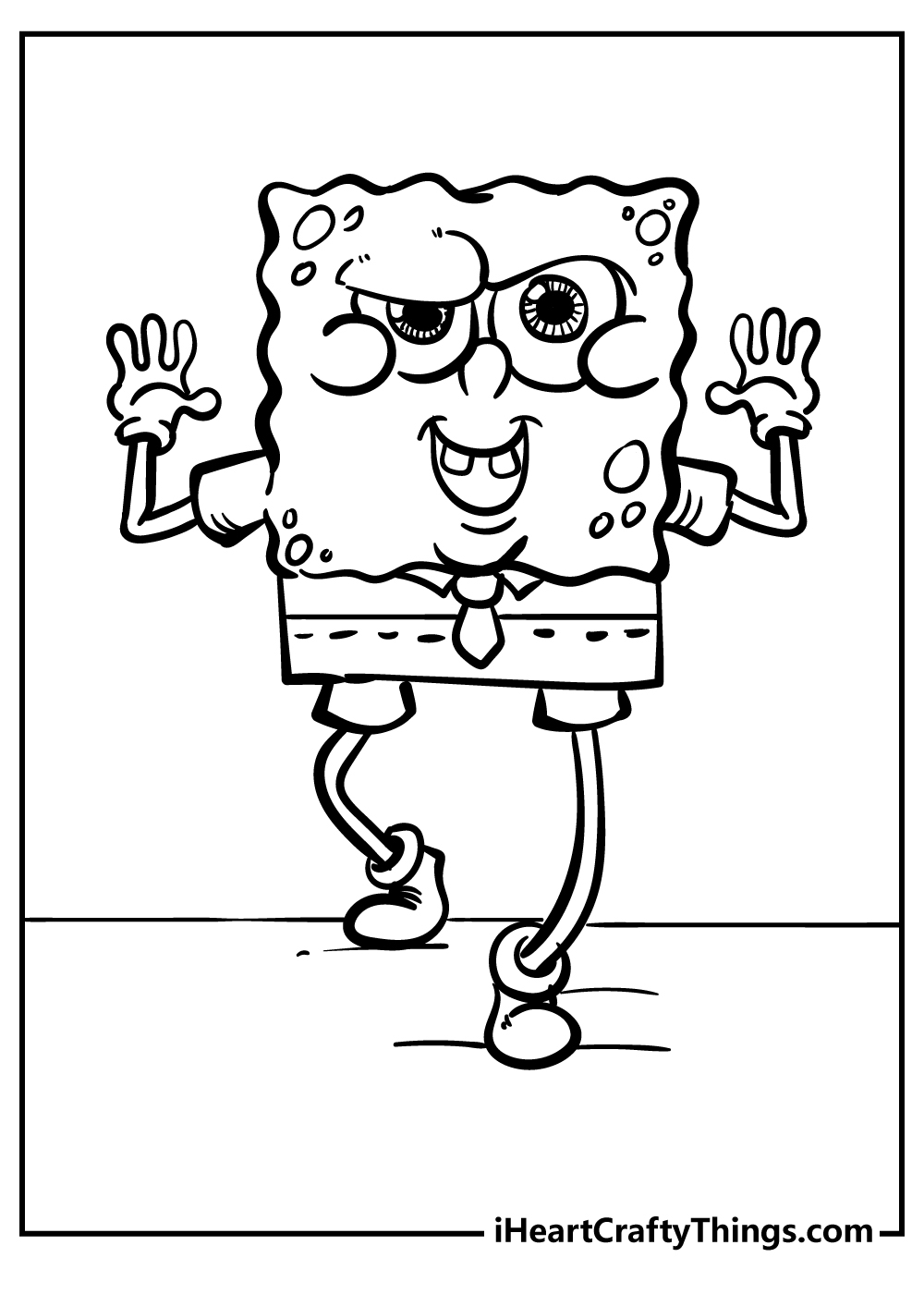 spongebob character coloring pages