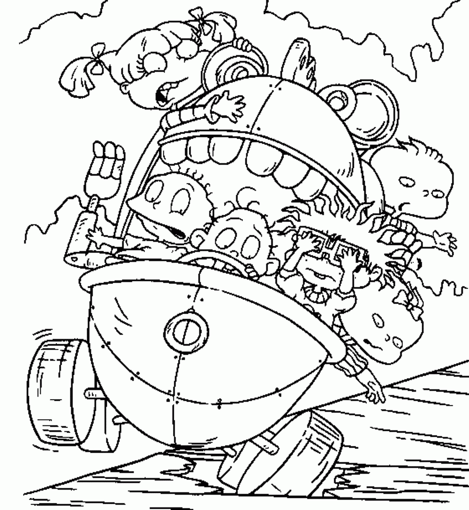 90s cartoon characters coloring pages