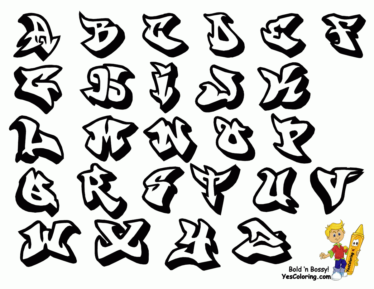 Abjad Graffiti Alphabet A Guide To The Artistic Style Worksheets Library