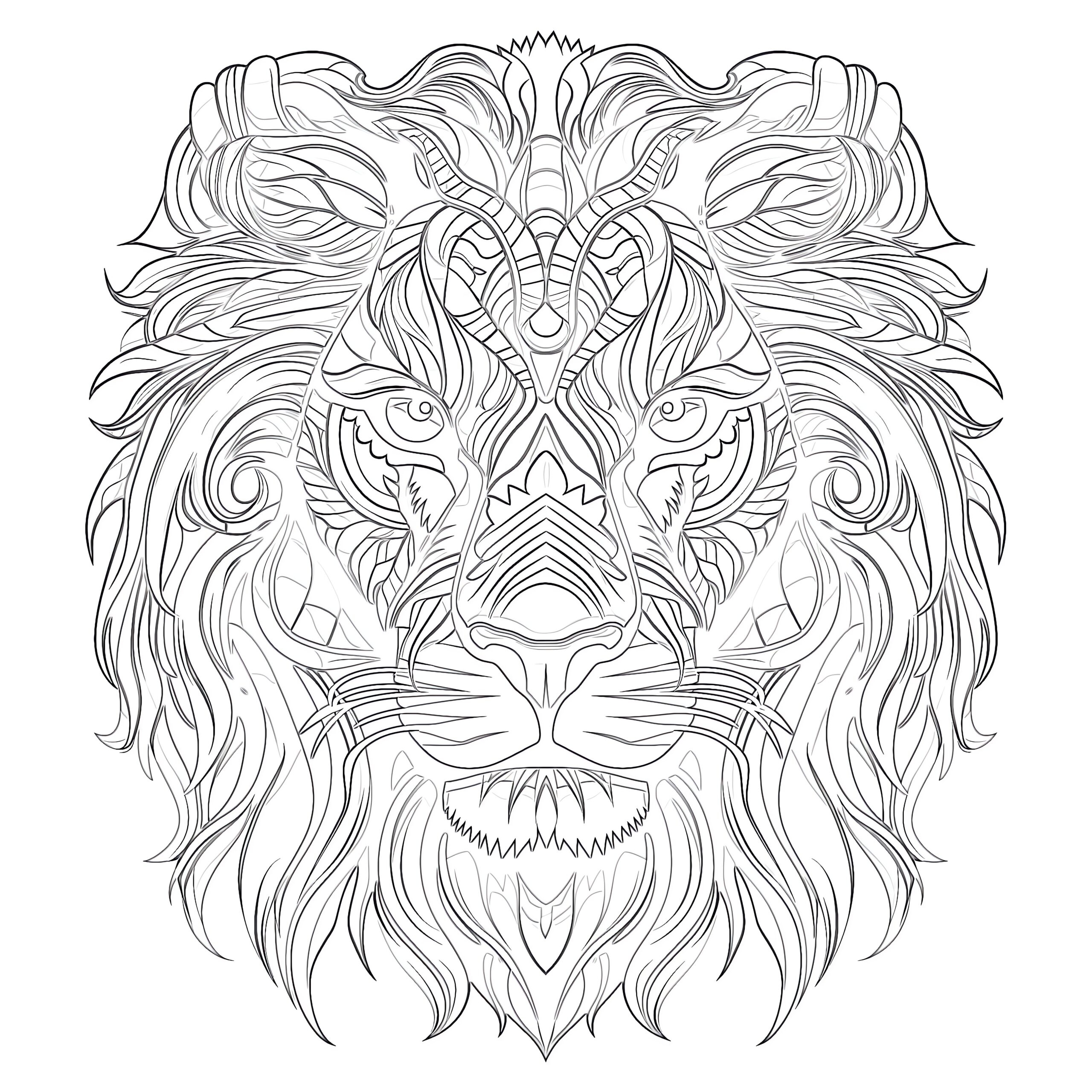 coloring pages for adults of animals