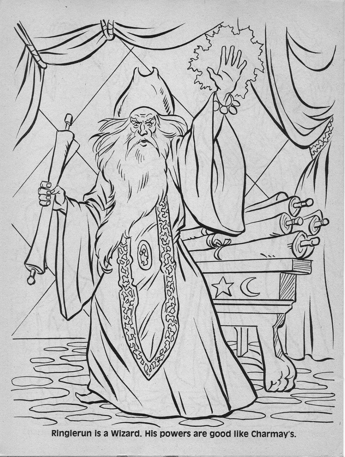 Advanced Dungeons Dragons Characters Coloring Book 1983 Part Four 2 Warps To Neptune