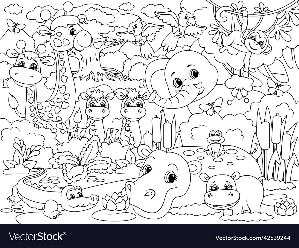 coloring pages african animals