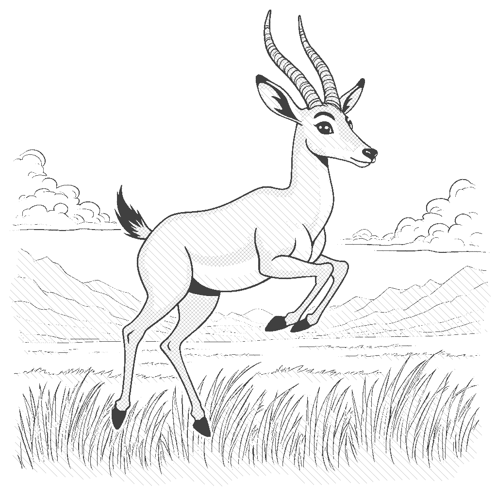 African Animals Coloring Pages ColorAI me