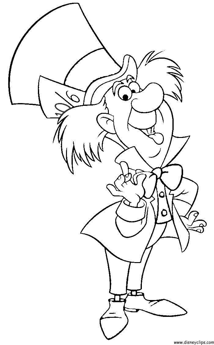 Alice In Wonderland Printable Coloring Pages 2 Disney Book Sketch Coloring Page