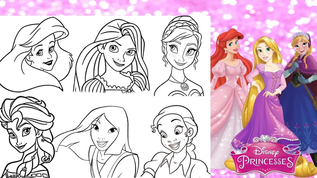 all disney characters together coloring pages