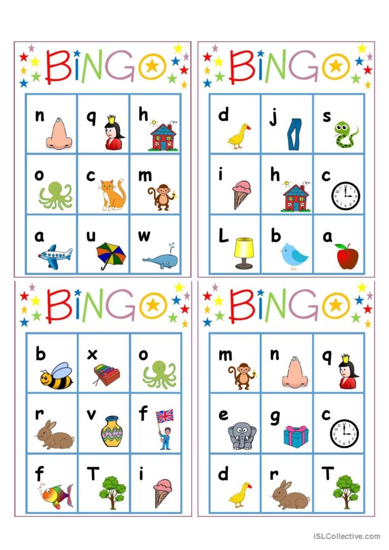 alphabet bingo printable