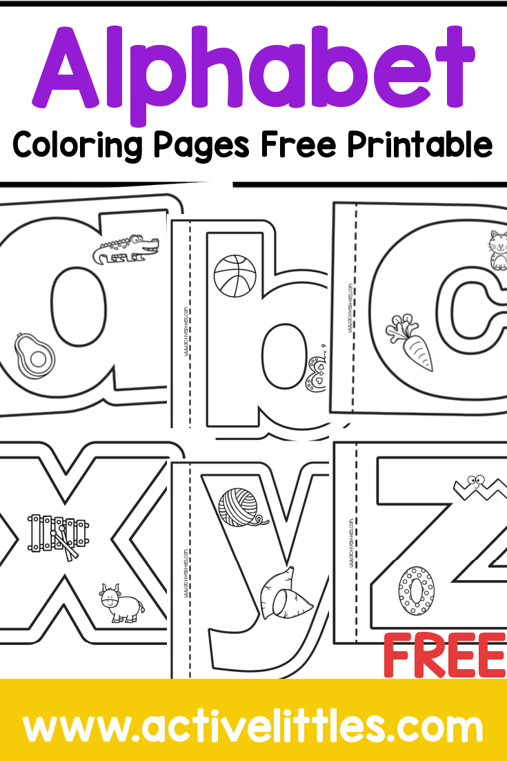 free alphabet coloring printables