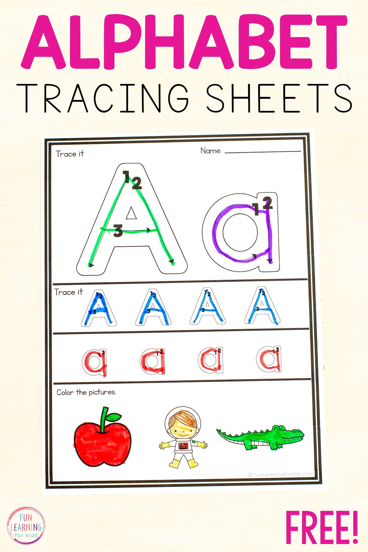 trace alphabet printable