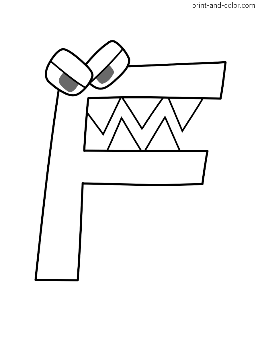 Alphabet Lore Coloring Pages Print And Color