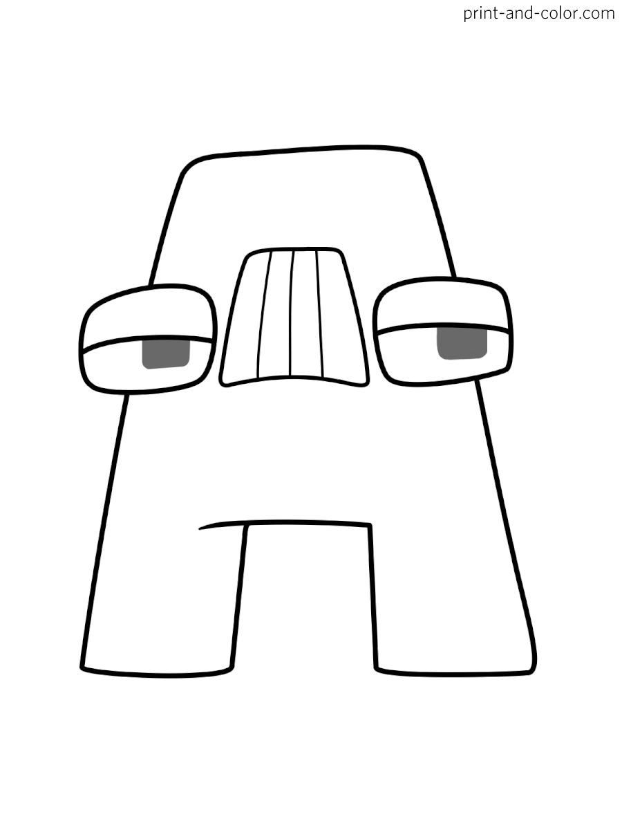 Alphabet Lore Coloring Pages Print And Color