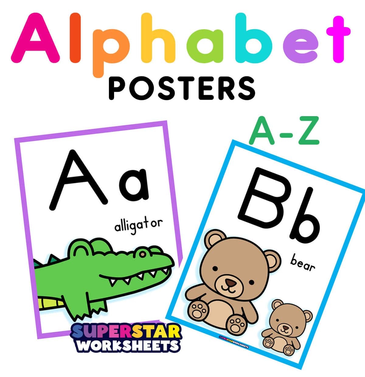 alphabet printable poster
