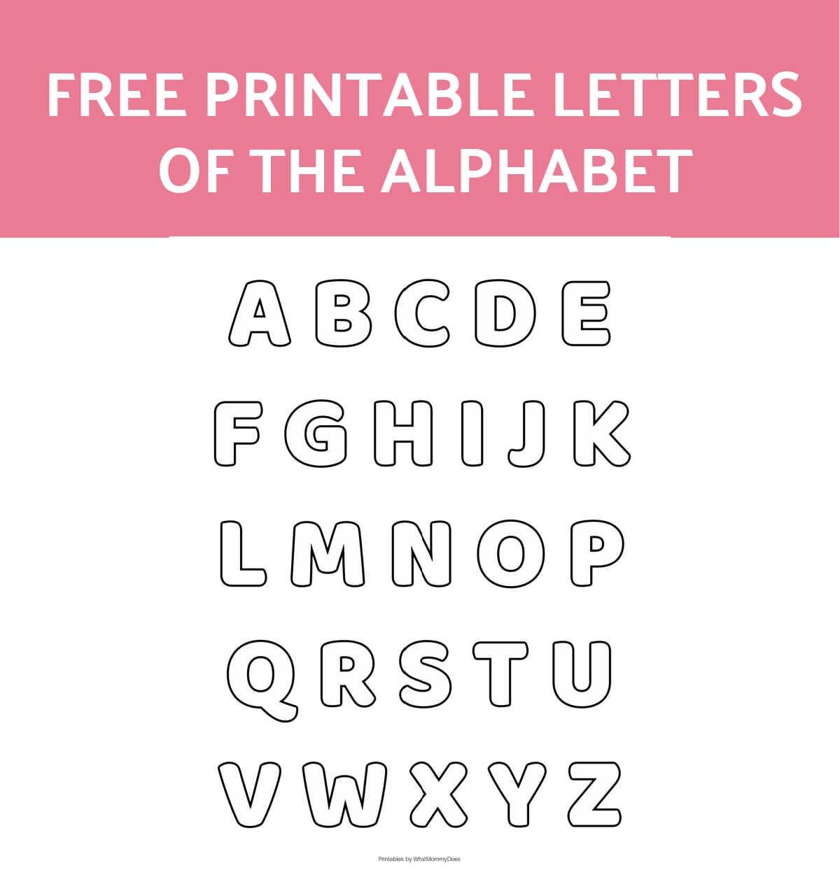printable alphabet letter stencils