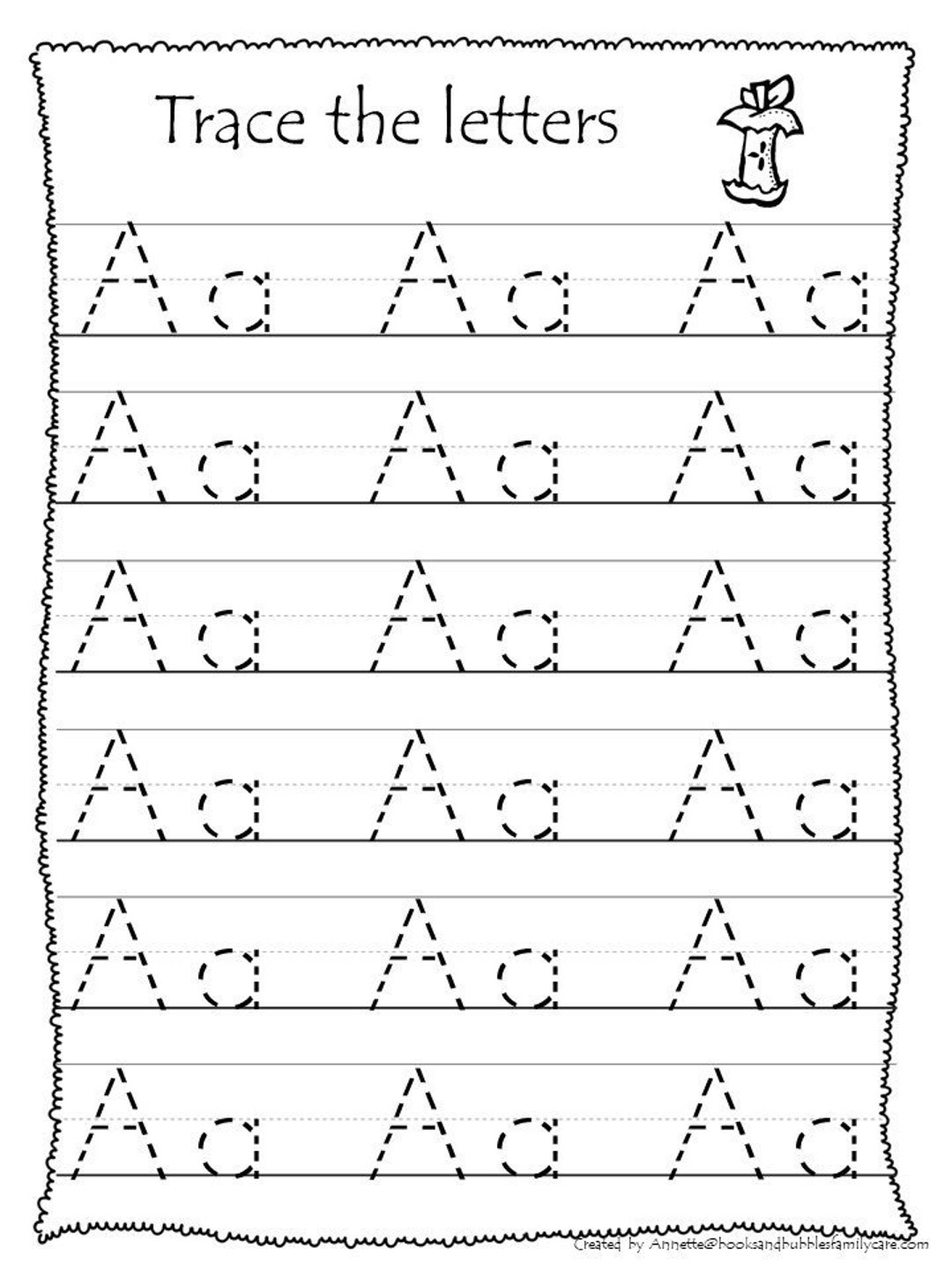 printable alphabet tracing pages