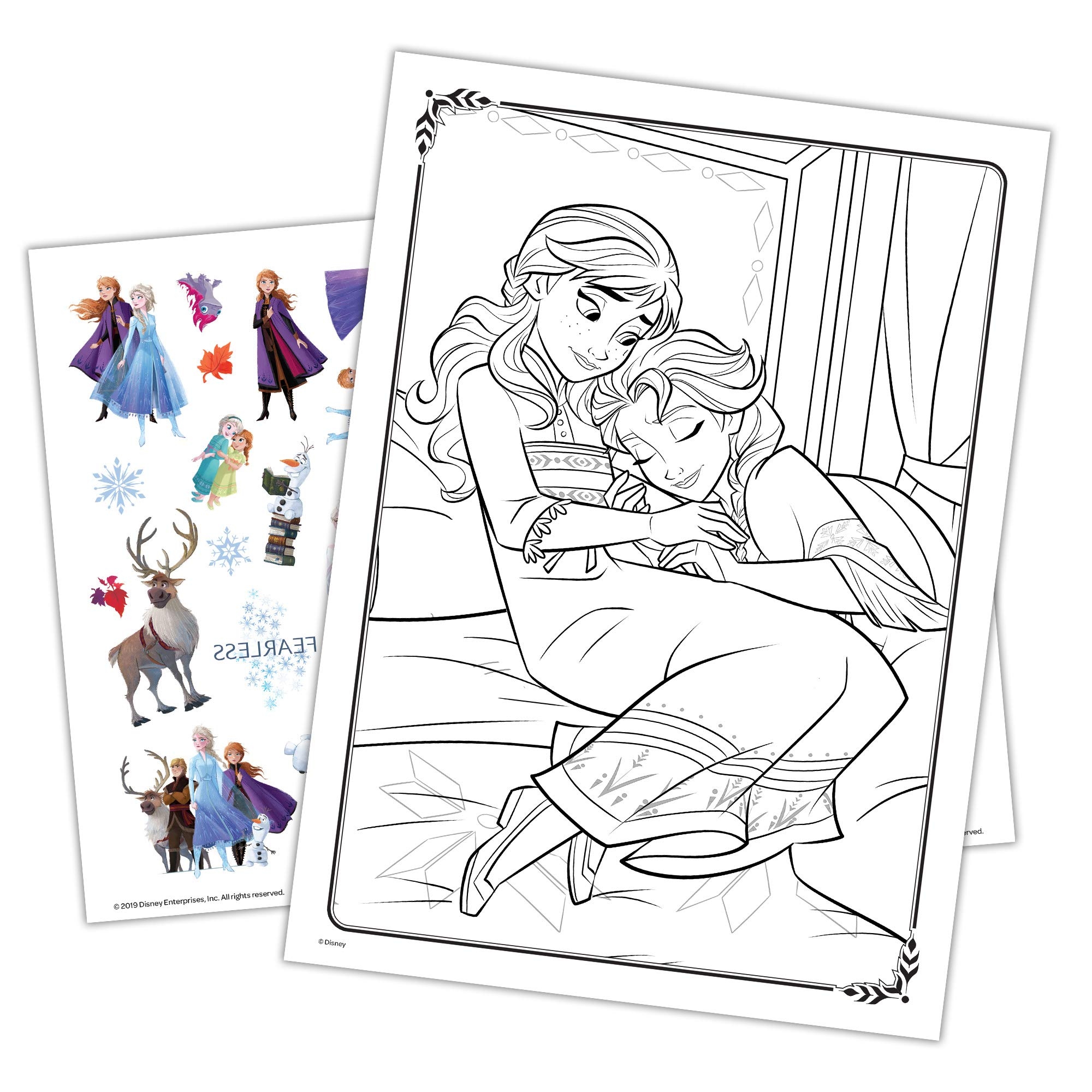 Amazon Disney Frozen 2 Anna And Elsa 48 Page Color And Activity Book With Temporary Tattoos 45821 Multicolor Toys Games