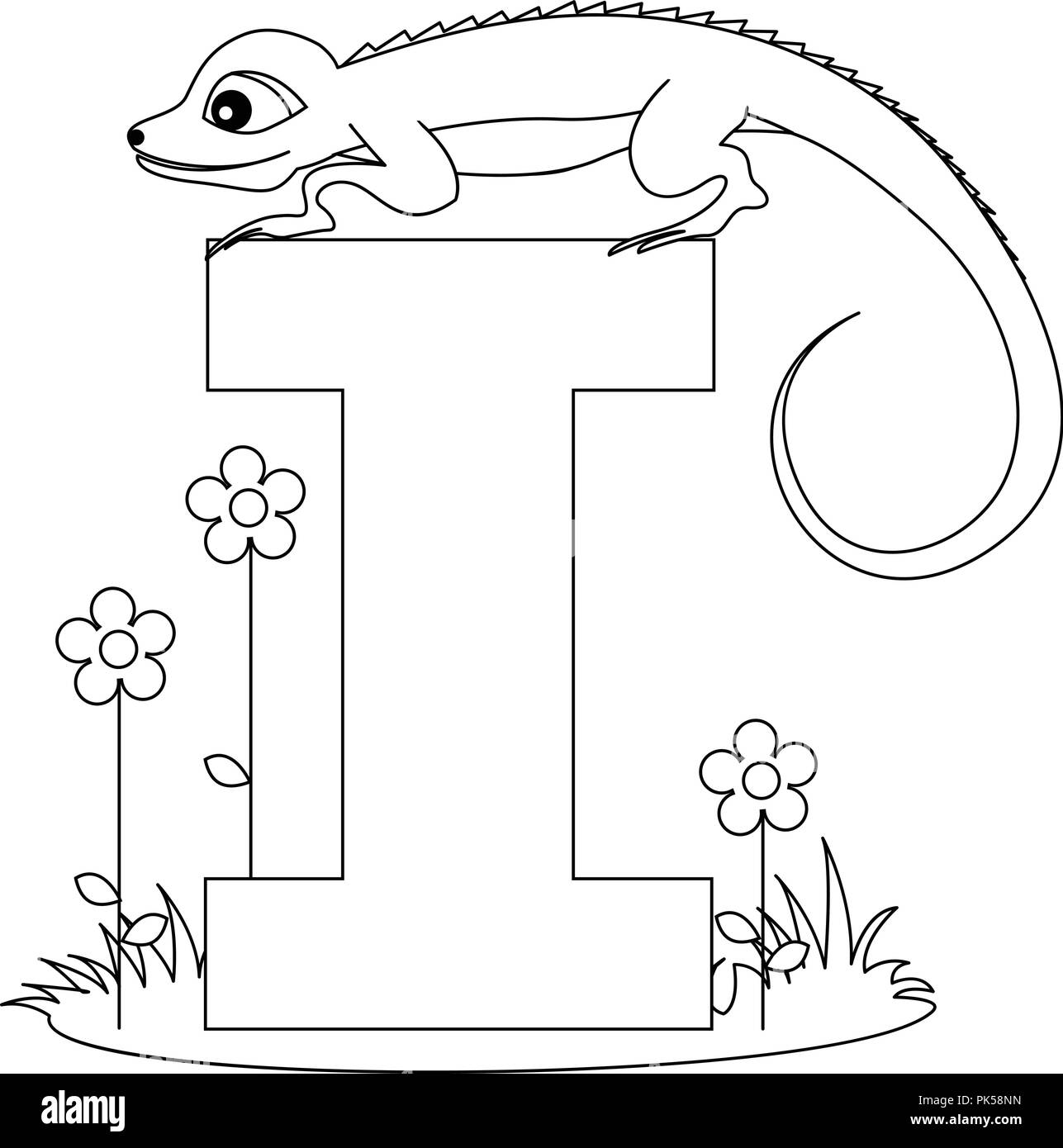 animal letter coloring pages