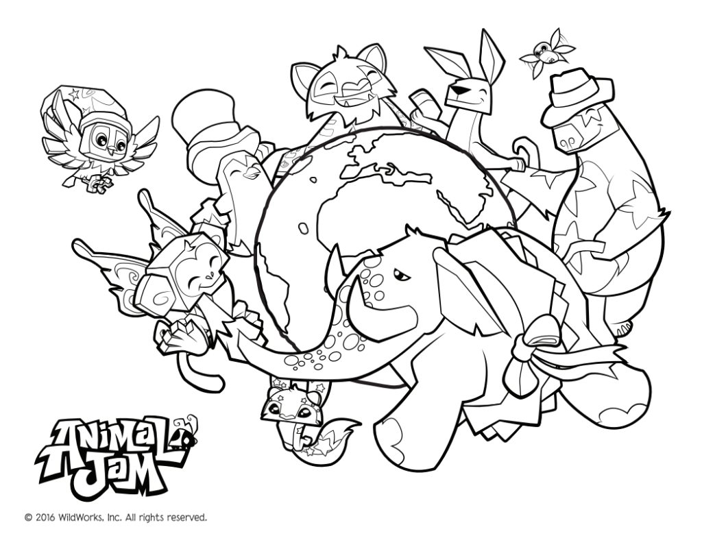 Animal Jam Coloring Pages Free Printable Animal Jam Coloring Pages Free Printable