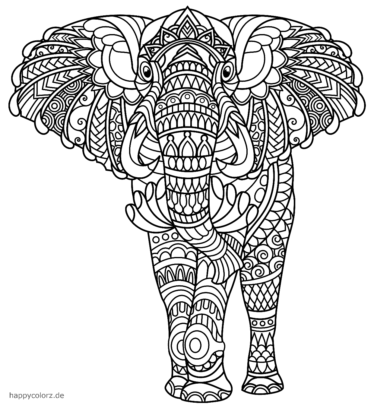 animal coloring pages mandala