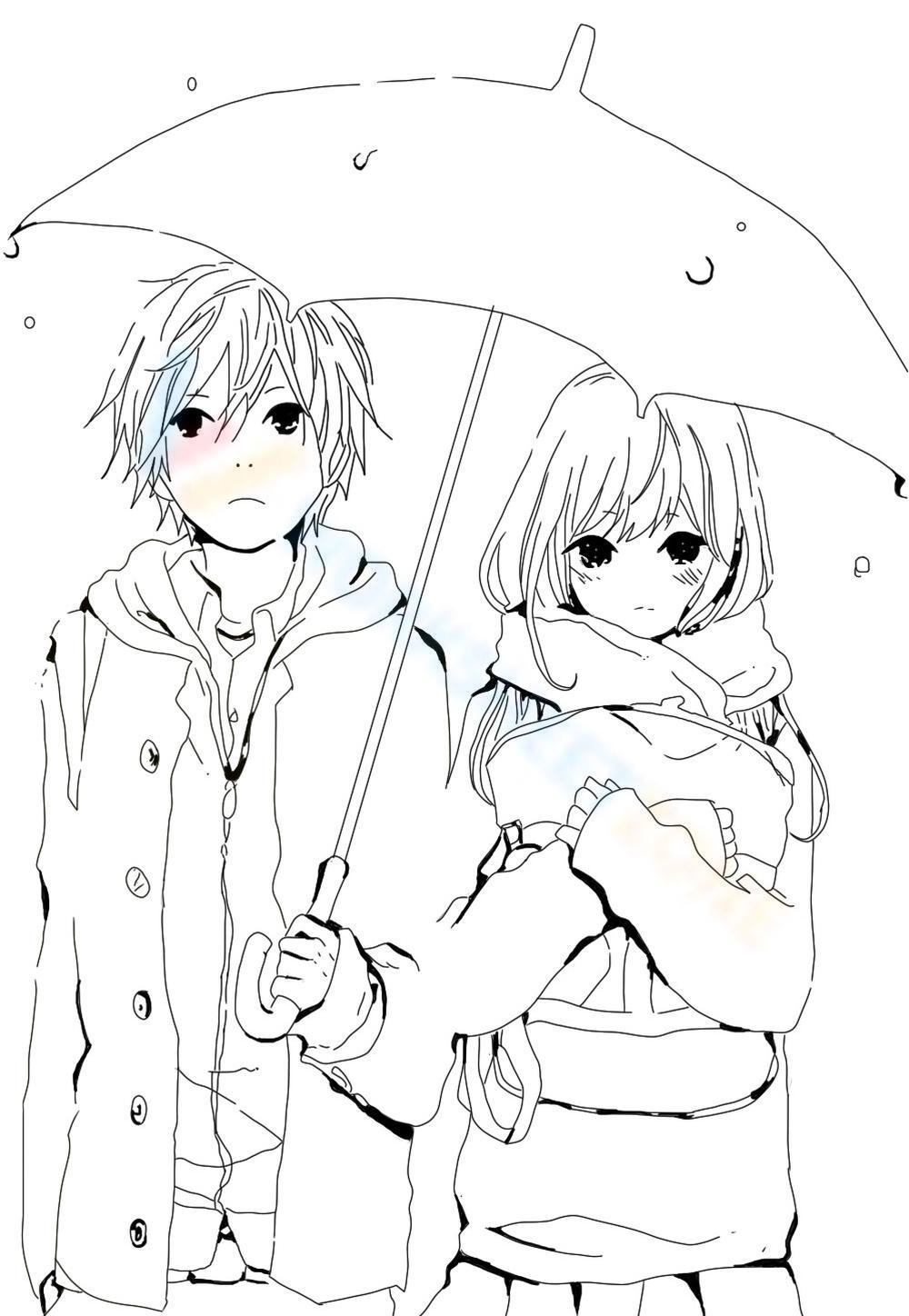 coloring pages of anime couples coloring pages of anime couples