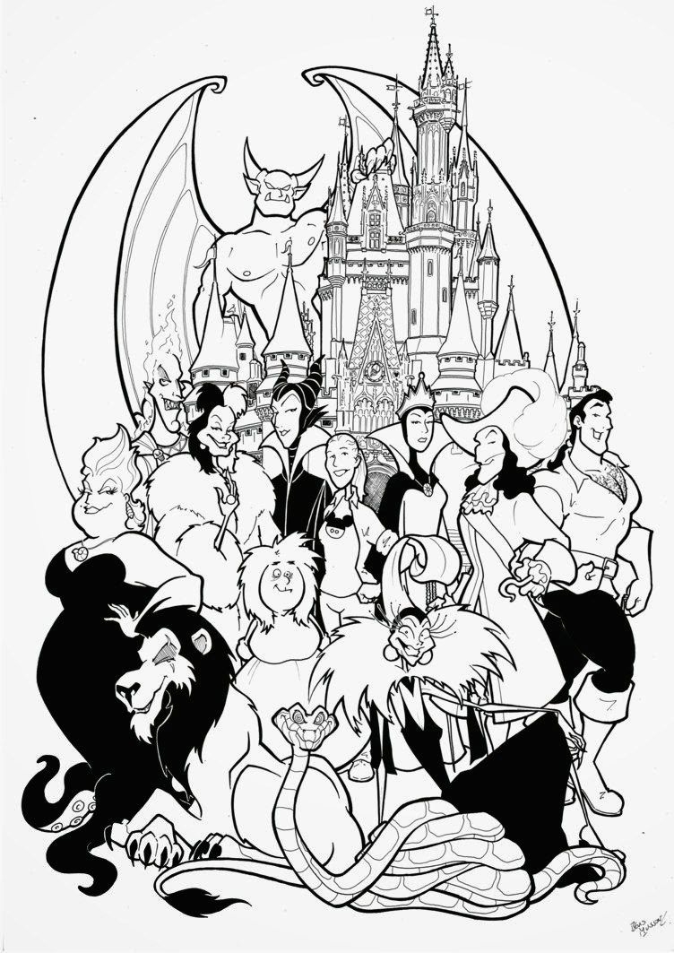 Art Of Coloring Disney Villains
