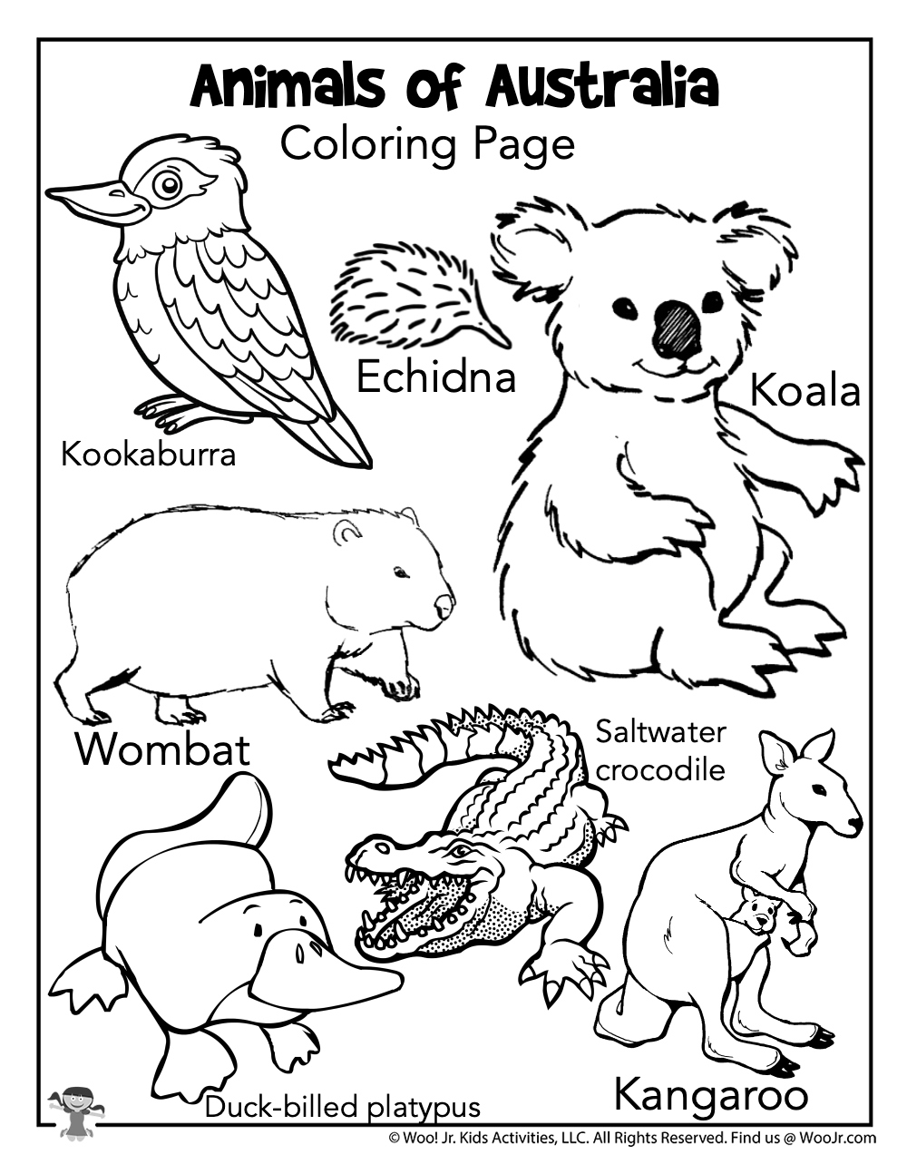 Australia Coloring Pages