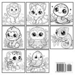 Baby Animals Adorable Coloring Book For Kids 5 12 Super Cute Coloring Pages With Puppy Kitten Sloth Leopard Llama Koala And Many More For Boys And Girls Davidson A Davidson A 9798320892733 Amazon 
