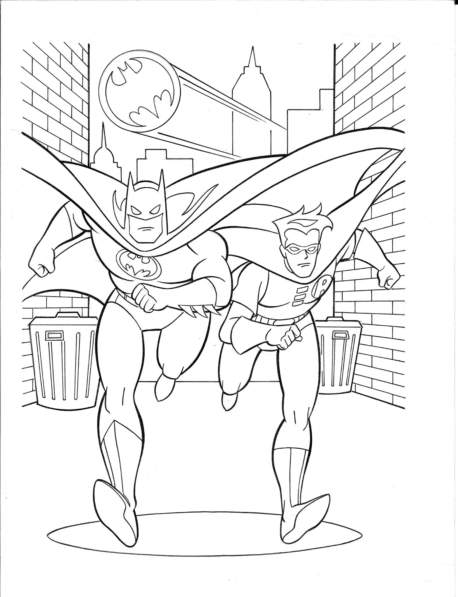 Batman The Animated Series Coloring Book Mike Parobeck 1993 In Don Emery s 3H Comic Art Gallery Room