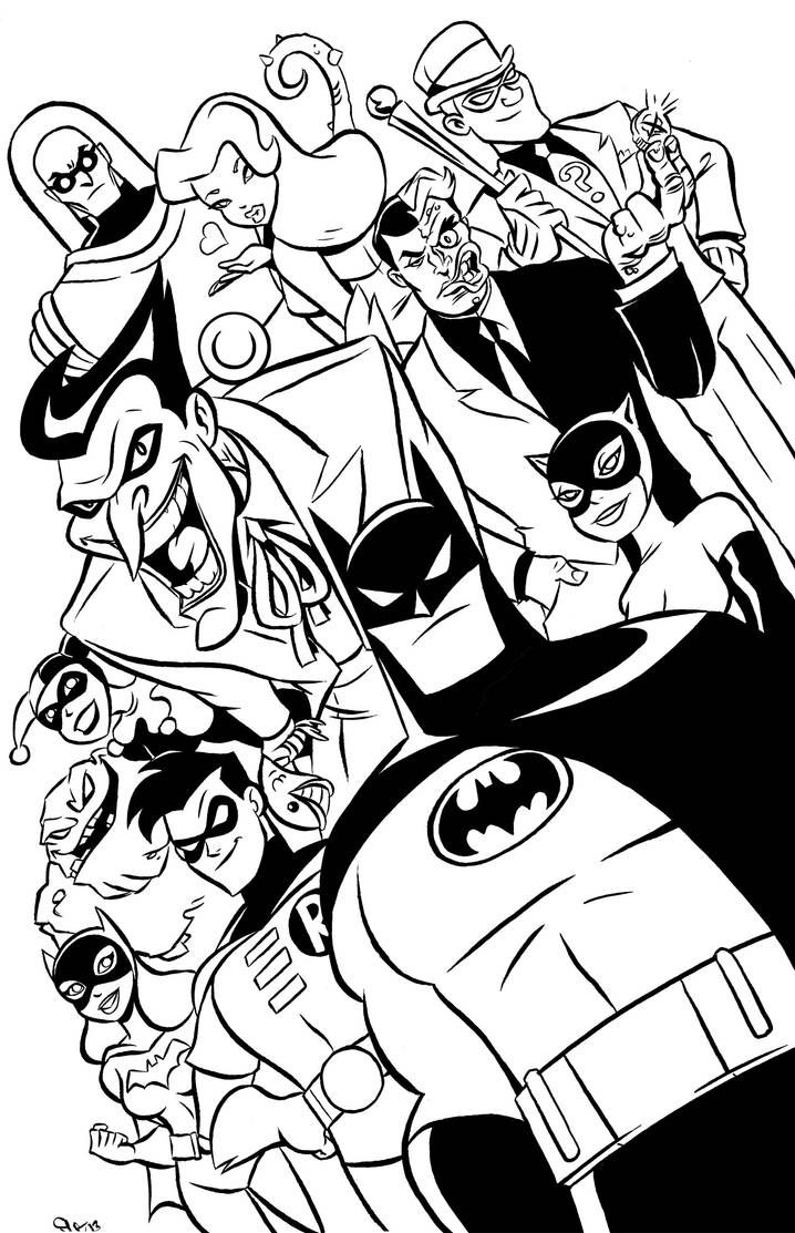 Batman The Animated Series Poster By Scoot By Scootah91 On DeviantArt Batman Coloring Pages Cartoon Coloring Pages Superhero Coloring