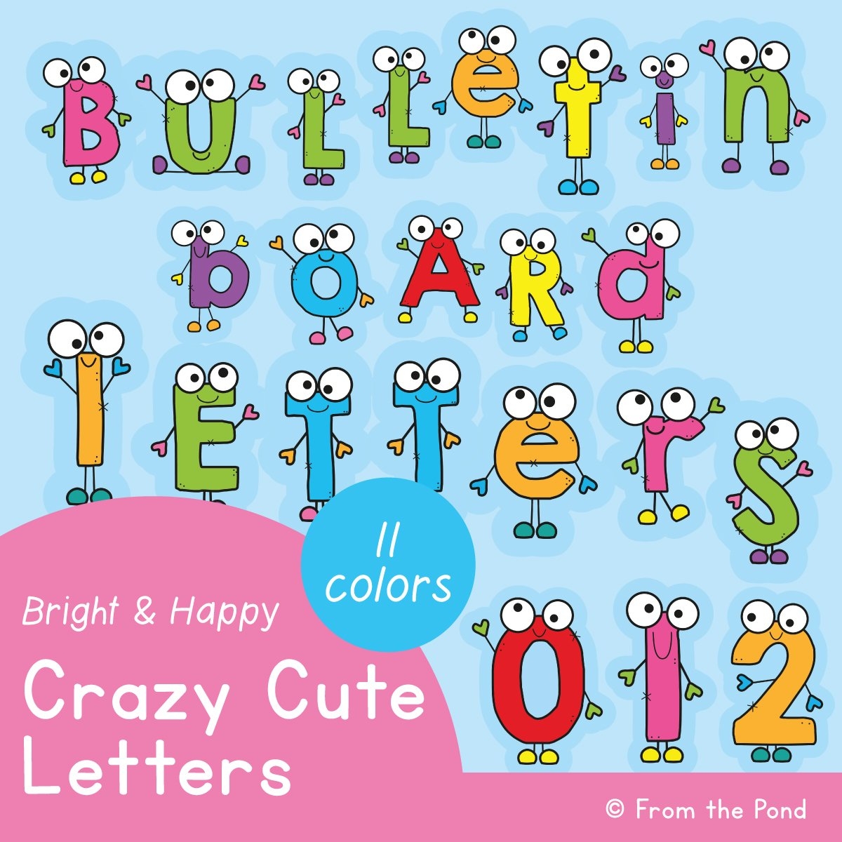 Bulletin Board Letters For The Classroom Just Print And Display From The Pond