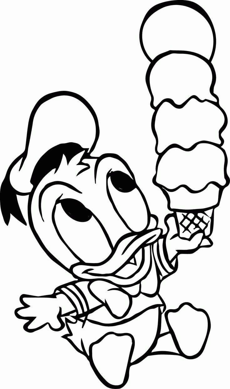 Cartoon Characters Coloring Pages Easy