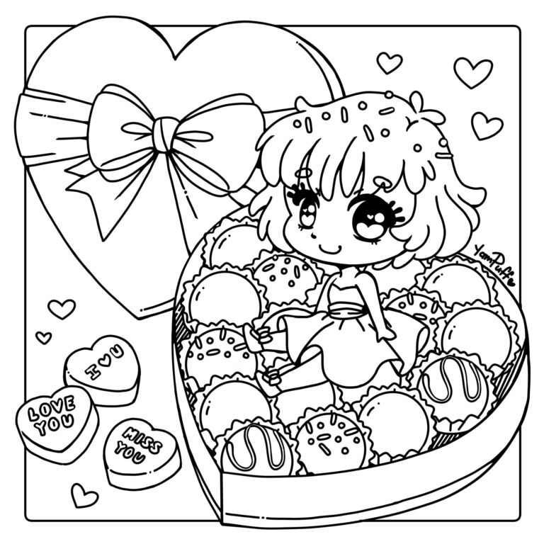 Chibis Free Chibi Coloring Pages YamPuff s Stuff