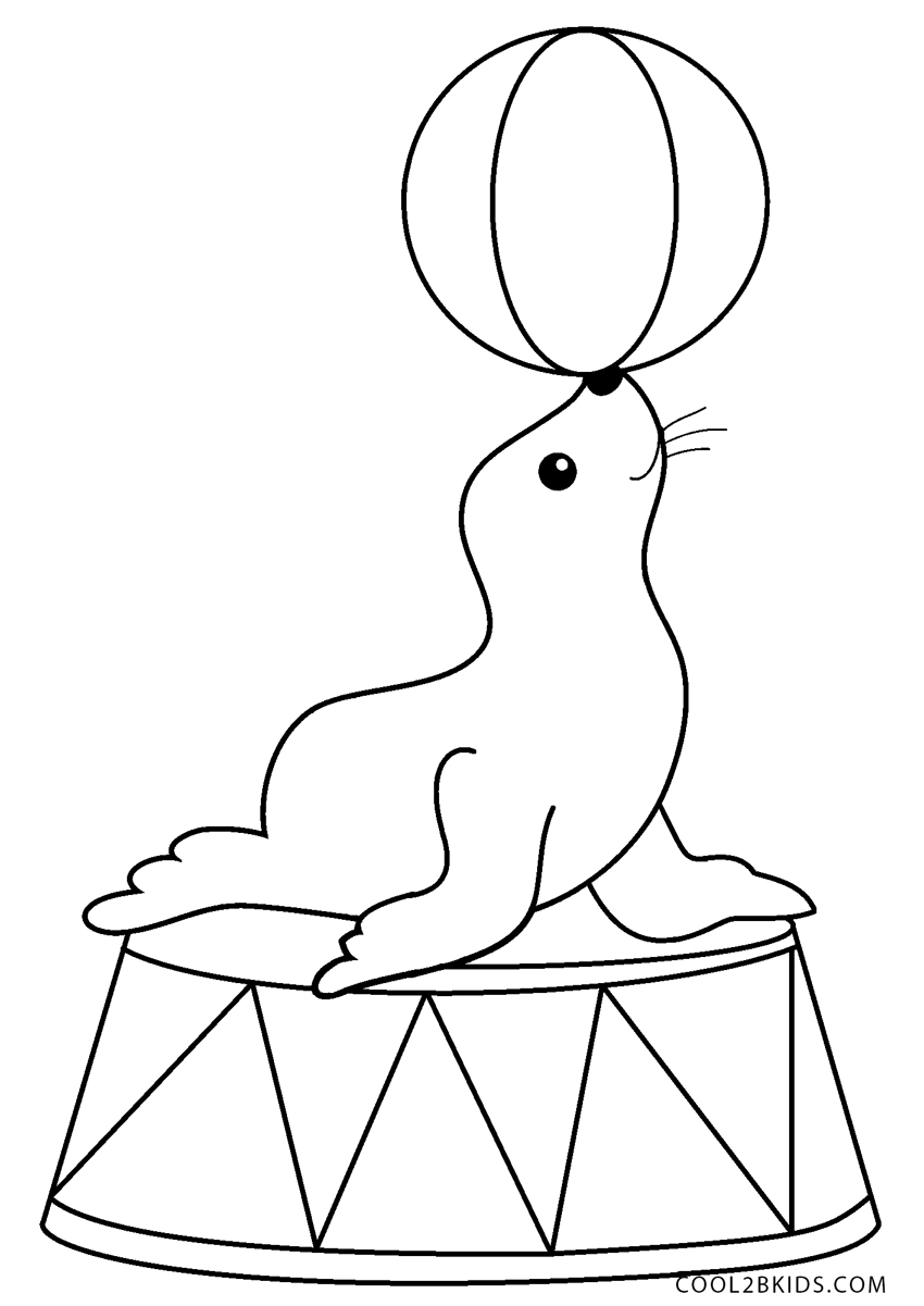 Circus Animal Coloring Pages