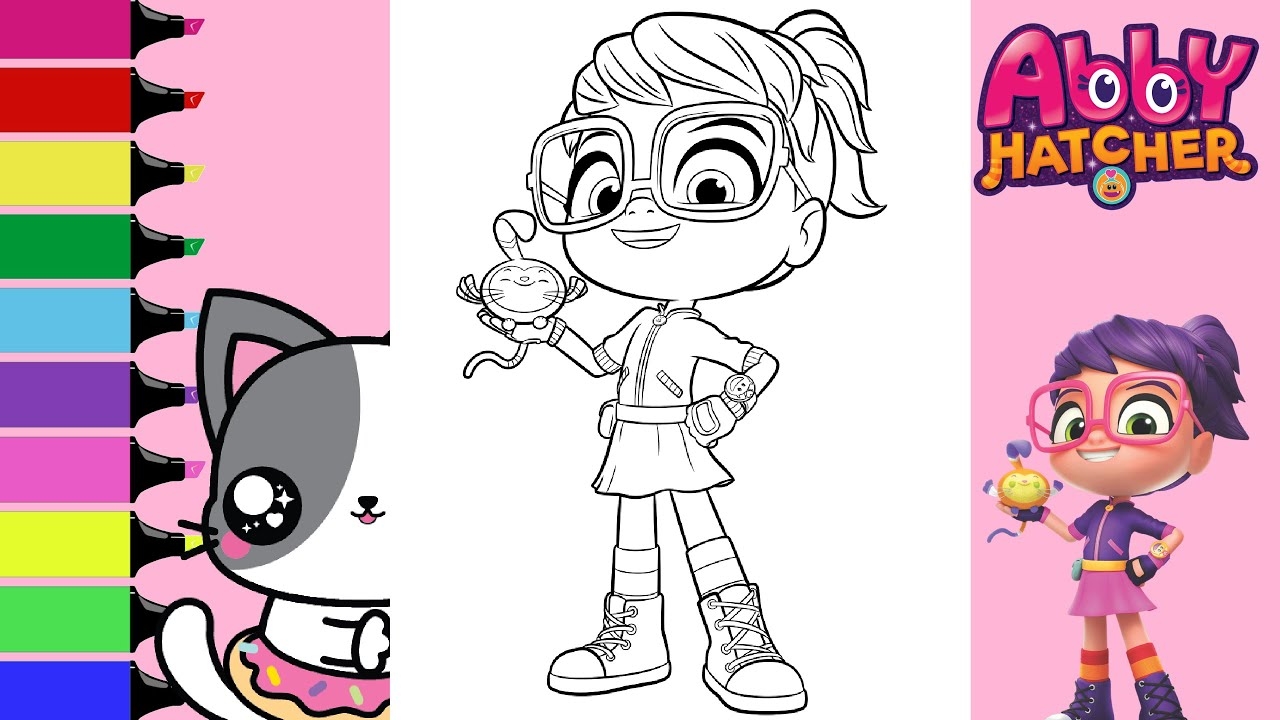 abby hatcher characters coloring pages