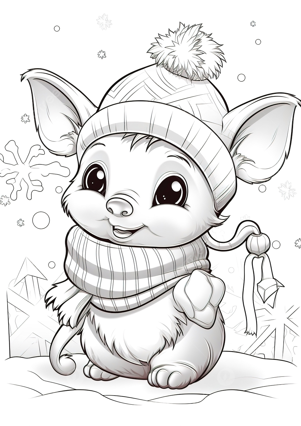 cartoon characters christmas coloring pages