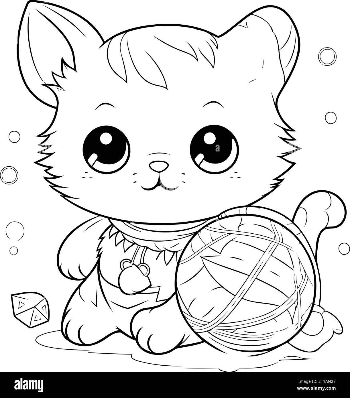 anime cat coloring pages