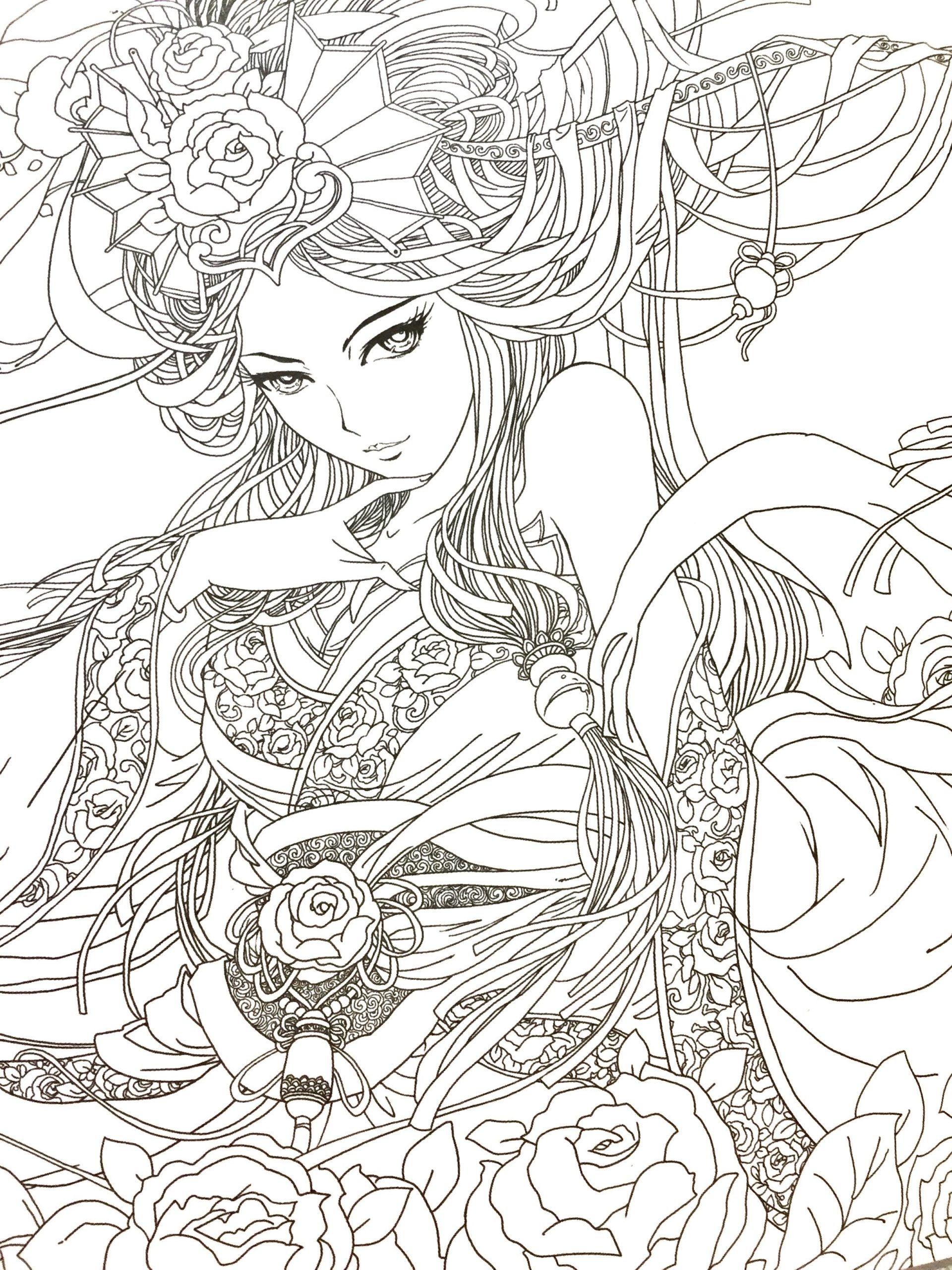 cool anime coloring pages