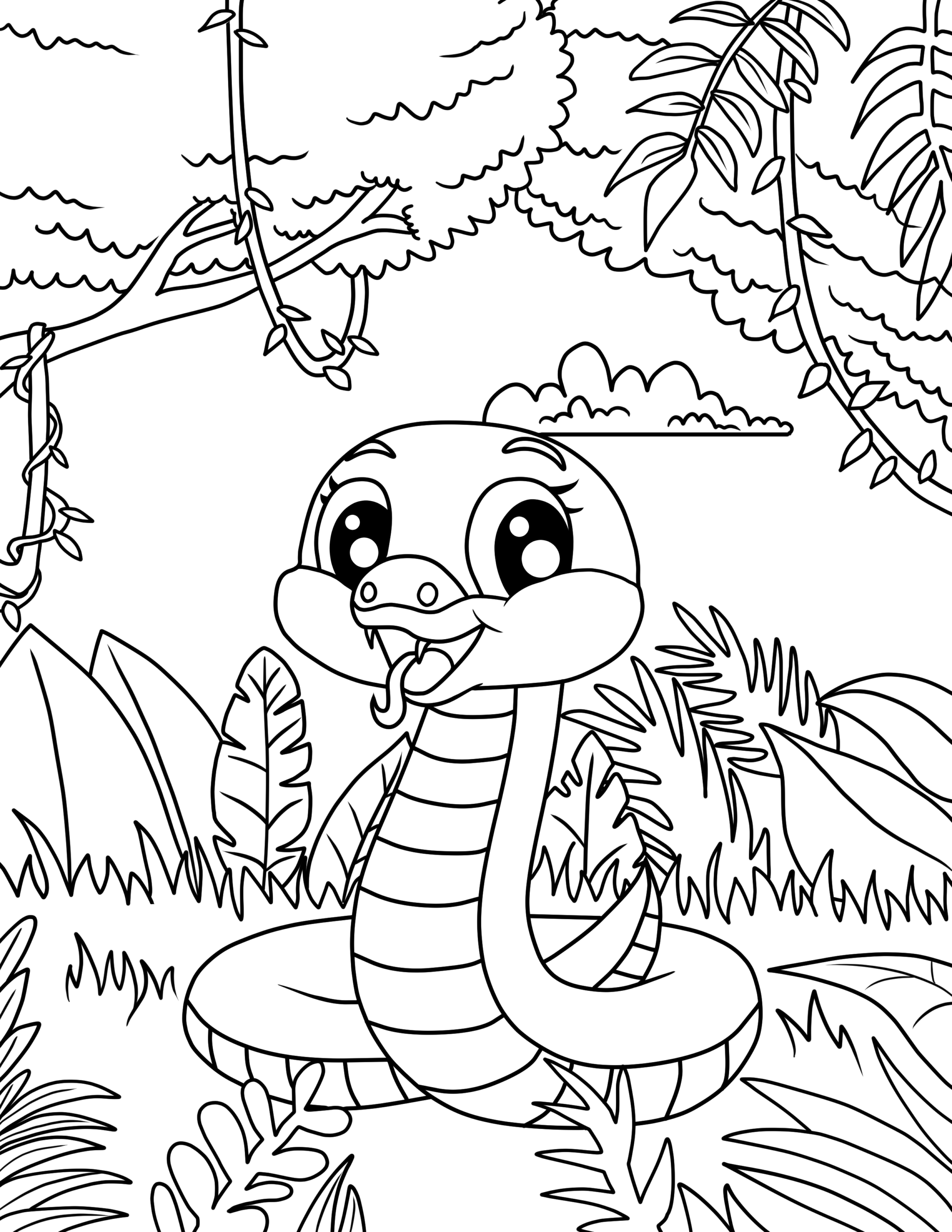 Coloring Pages Jungle Animals Nannies And Mommies