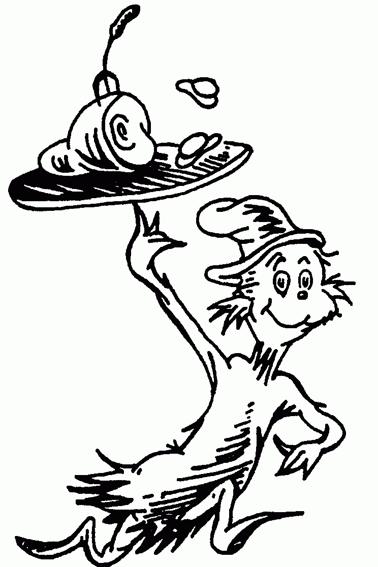 Coloring Pages Populor Cartoon Charactors Dr Seuss Coloring Pages