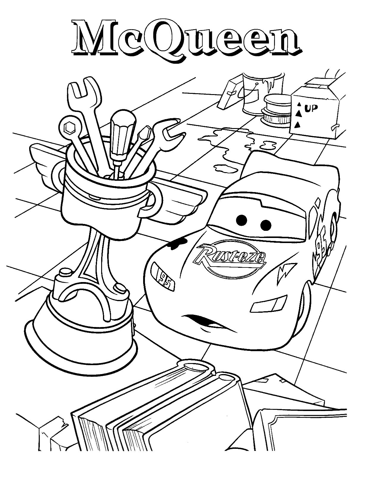 disney cars characters coloring pages