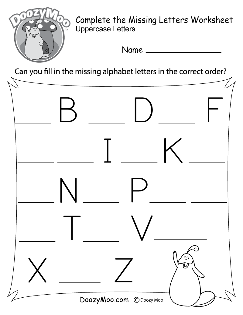 printable alphabet sheet