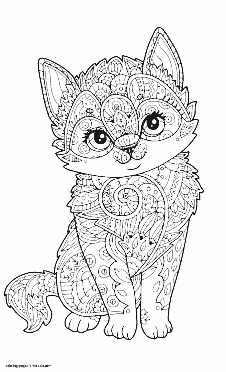 coloring pages for adults animals