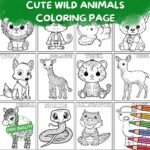 Cute Wild Animals Coloring Pages Made By Teachers