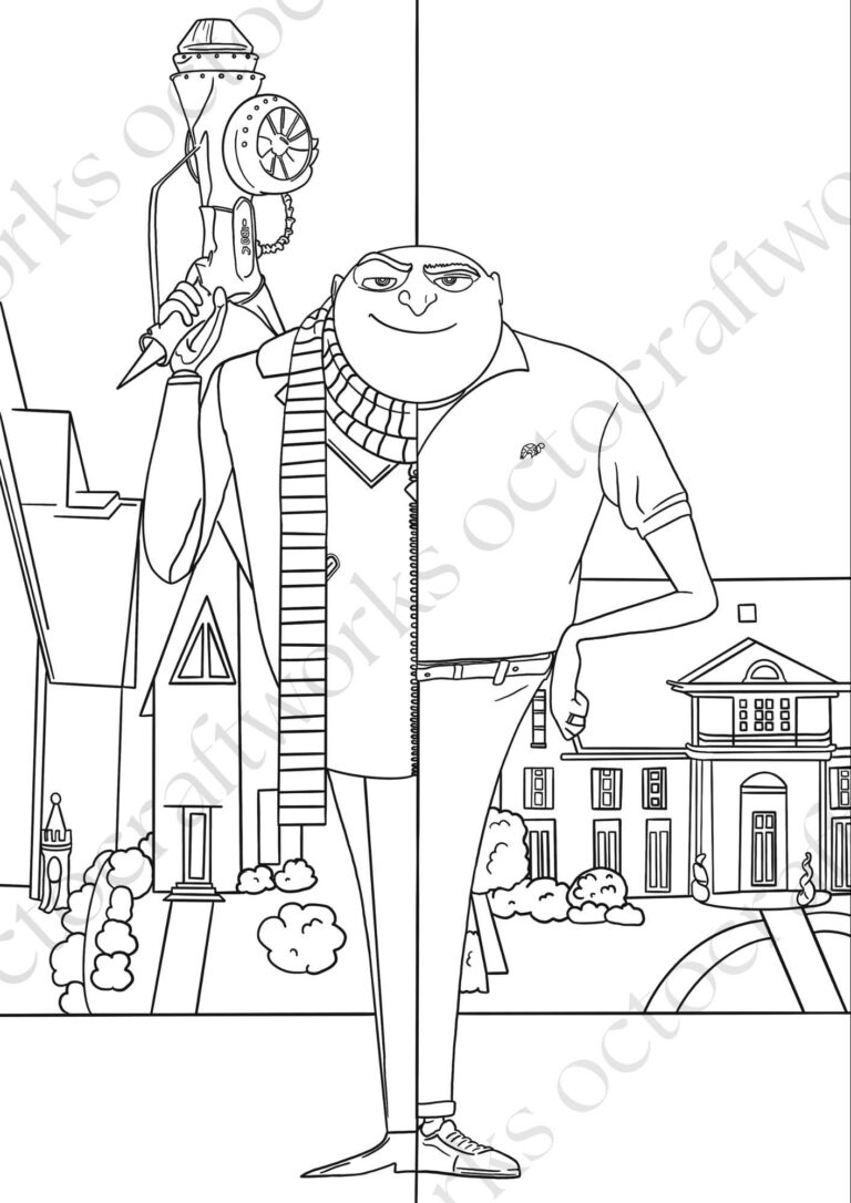 Despicable Me 4 Coloring Pages Kids Coloring Pages Kids Activity Sheets Printable A4 Preschool Toddler Coloring Etsy