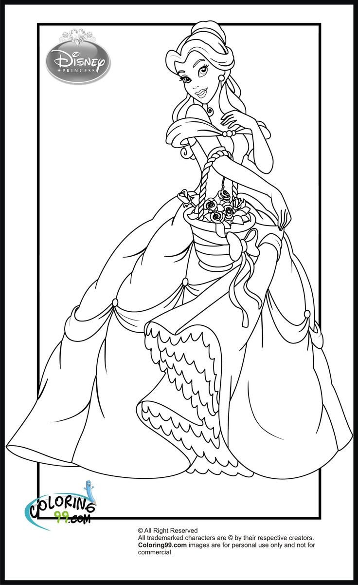 Disney Princess Coloring Pages Coloring99 Disney Princess Coloring Pages Belle Coloring Pages Disney Princess Colors