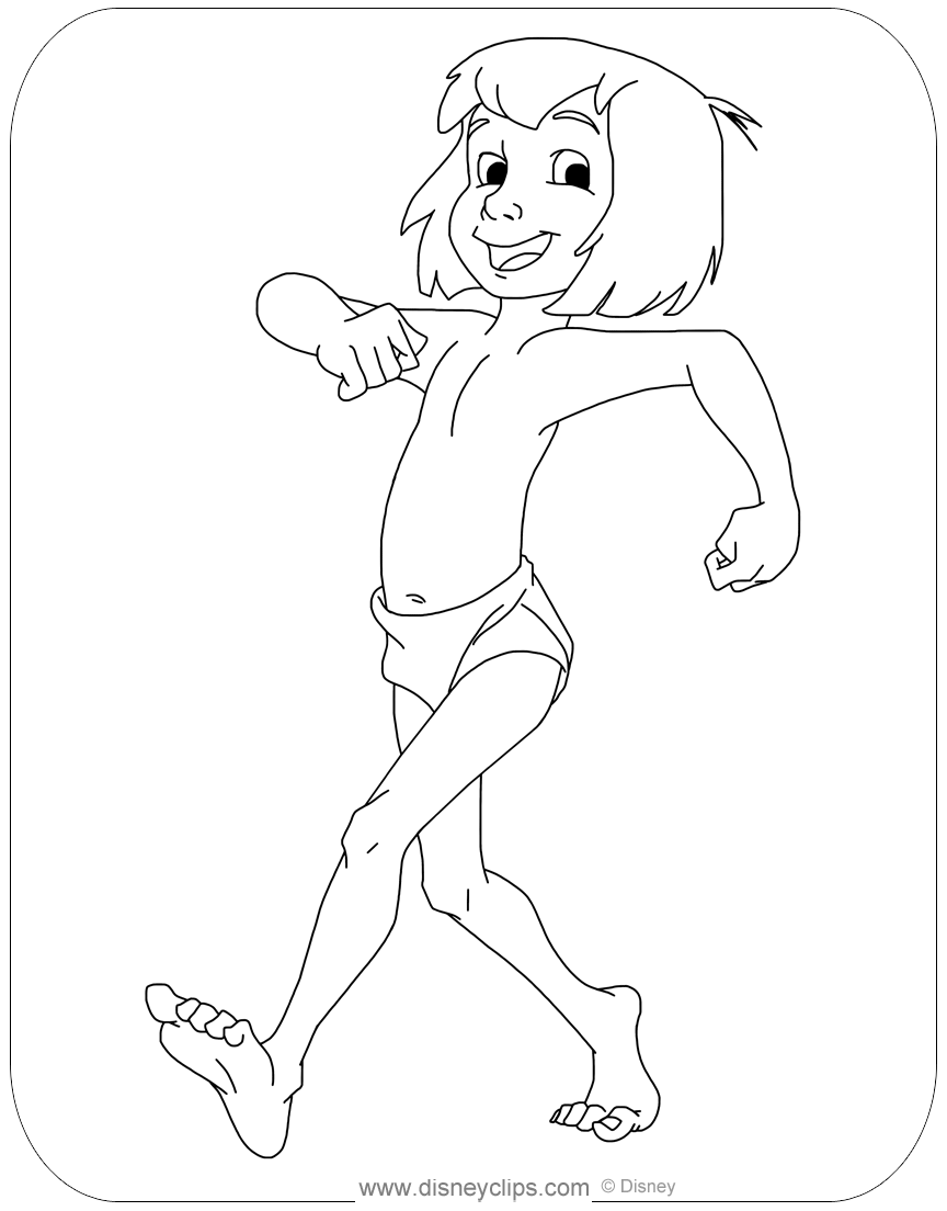 jungle book characters coloring pages