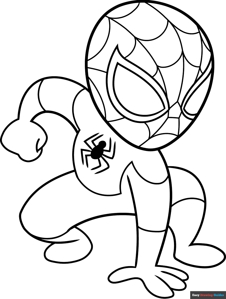 spiderman characters coloring pages