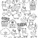 Farm Animals Coloring Page Animals Coloring Page farm Animal Coloring Book Page Animal Coloring Farm Page kids Farm Coloring Pages Etsy