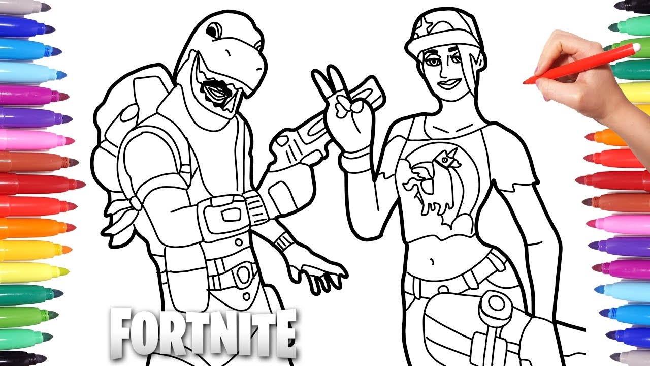 coloring pages fortnite characters