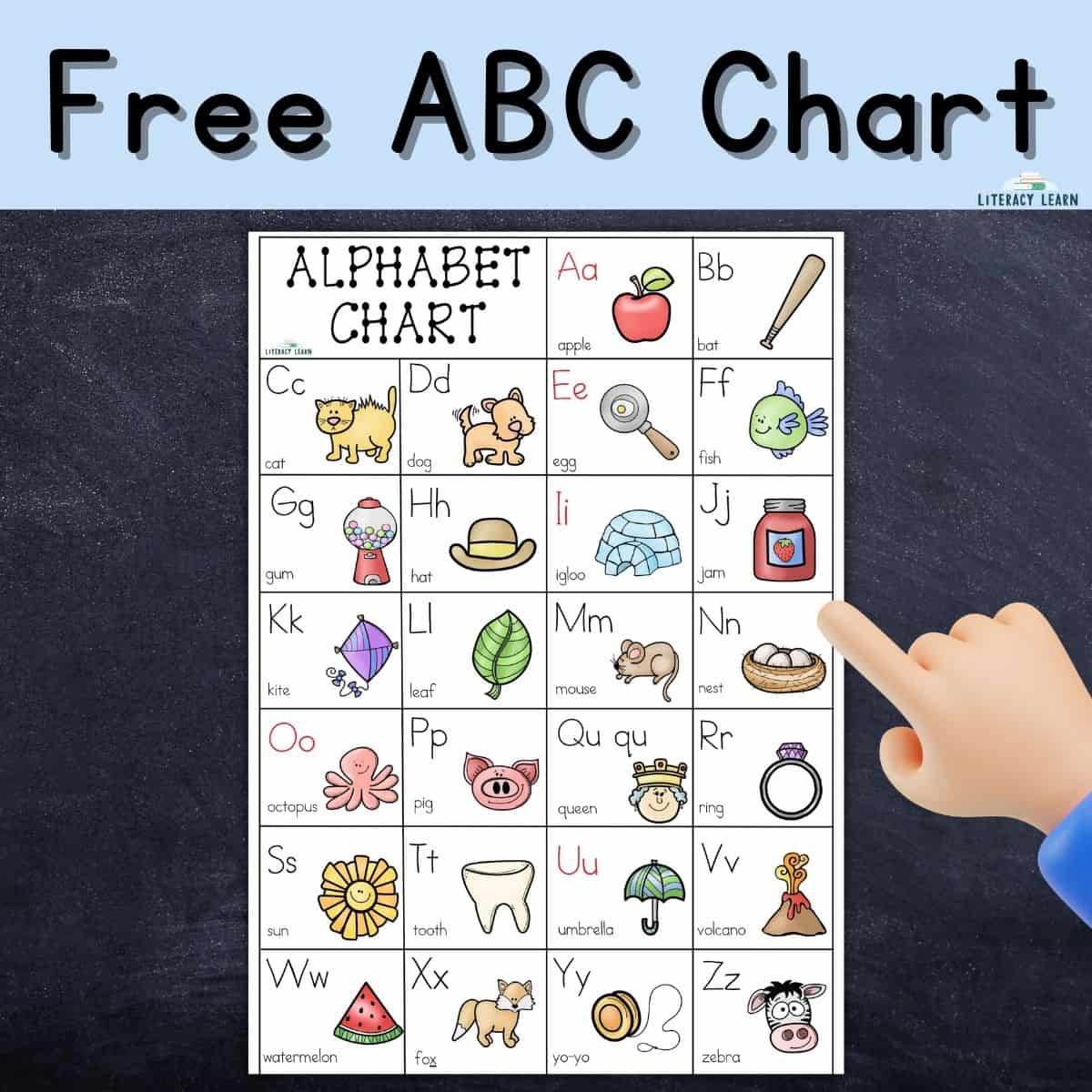 alphabet poster printable