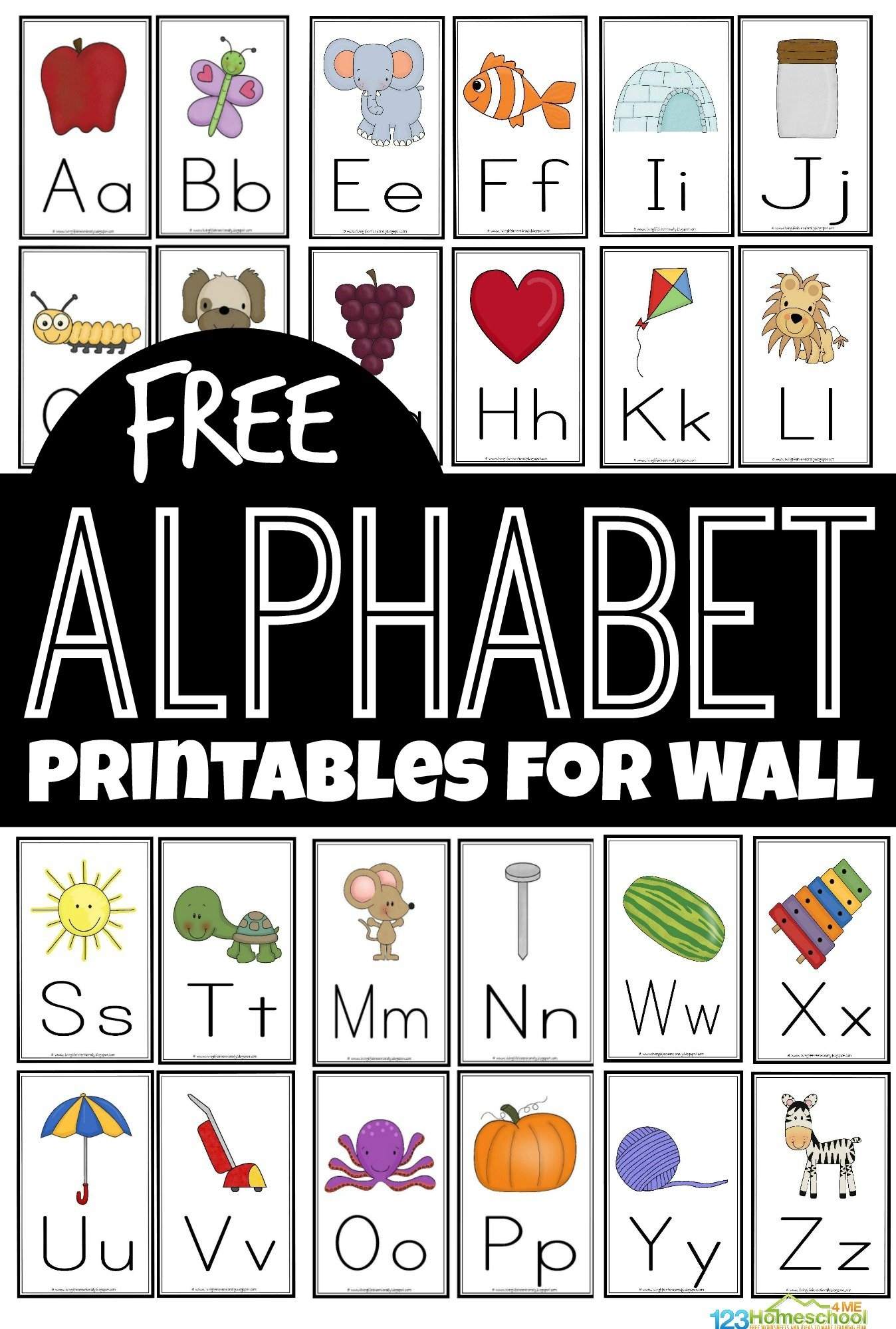 alphabet free printable